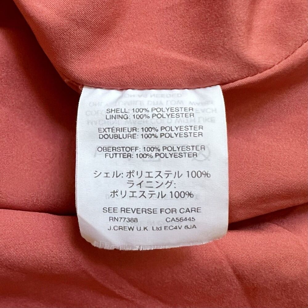 Madewell Posy Cactus Flower Burnt Orange Ruffle Dress Size 2 Summer Fall Wedding - Picture 7 of 8